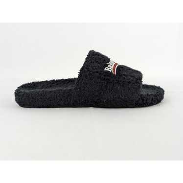 Balenciaga o1rshd1 Soft Towel Material Furry Slid… - image 1