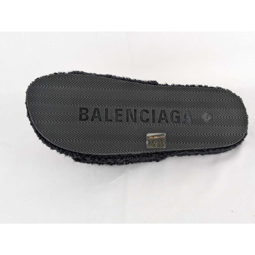 Balenciaga o1rshd1 Soft Towel Material Furry Slid… - image 5