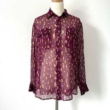 Equipment Femme Animal Print Blouse