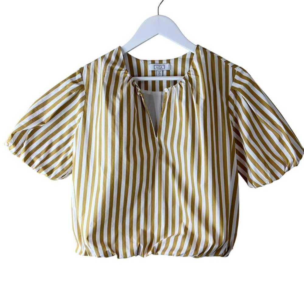 AYR Puff Puff Top Baguette Stripe Sz S - image 1