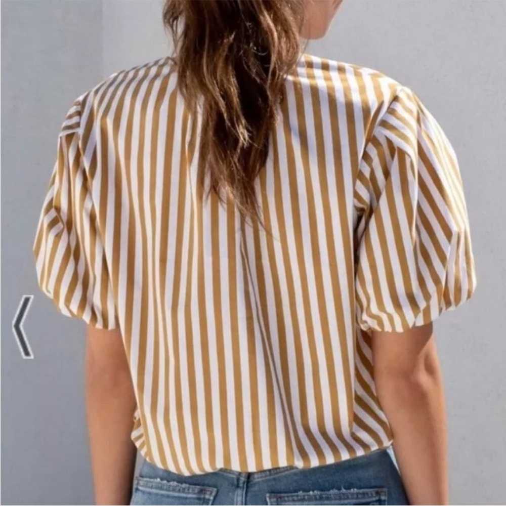 AYR Puff Puff Top Baguette Stripe Sz S - image 3