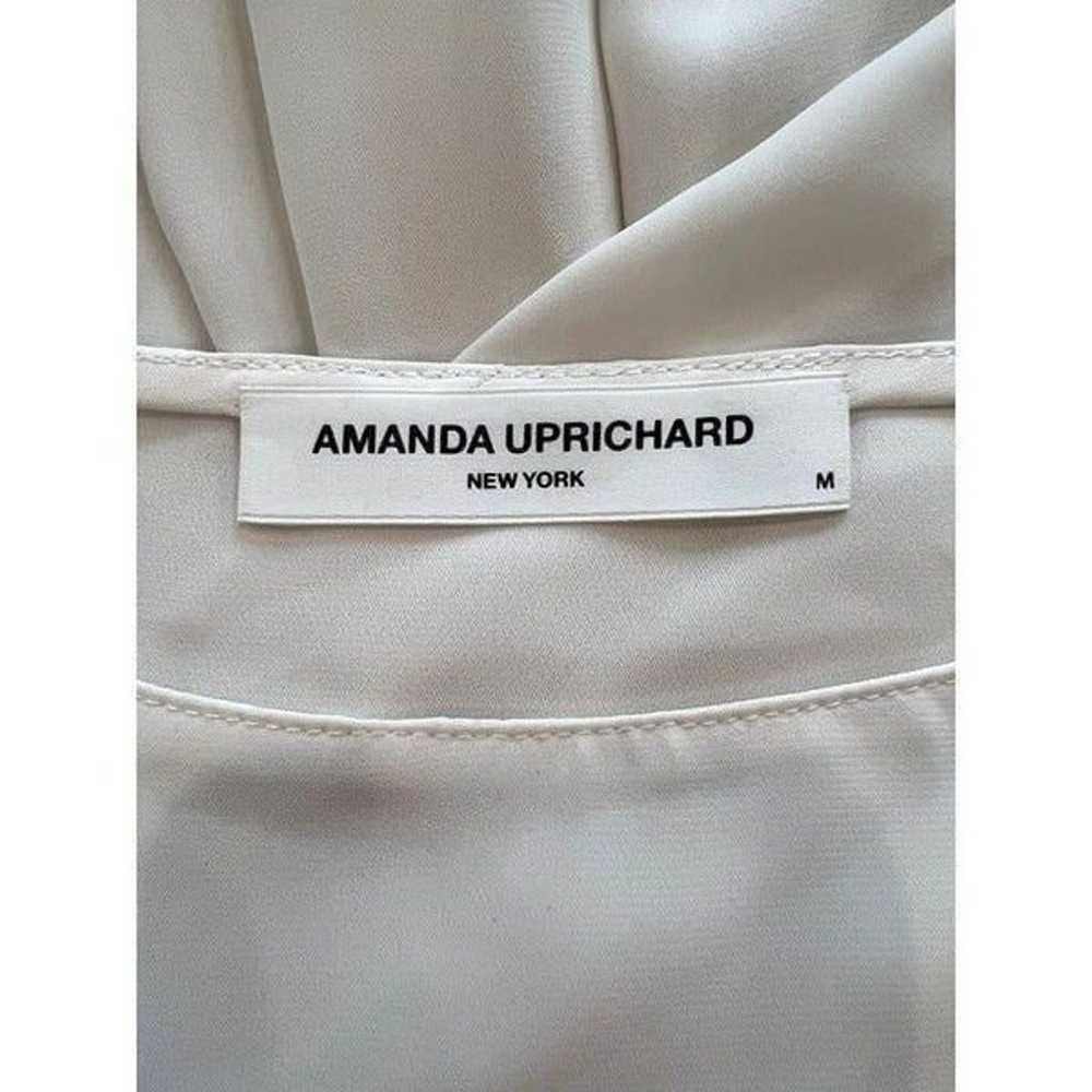 Amanda Uprichard Peasant Sleeve Blouse in White S… - image 4