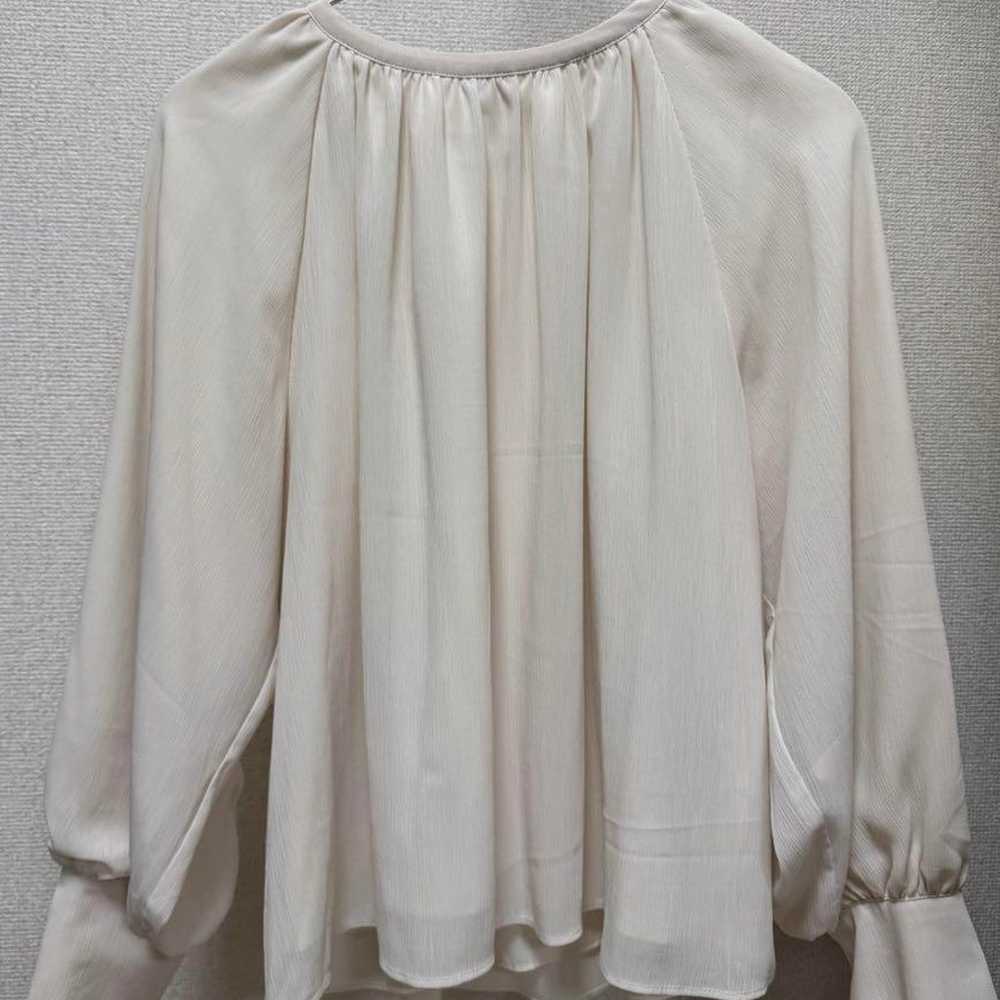 Natural Beauty Basic Ivory Balloon Sleeve Blouse - image 1