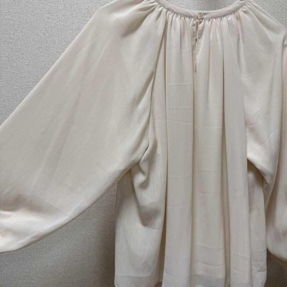 Natural Beauty Basic Ivory Balloon Sleeve Blouse - image 3