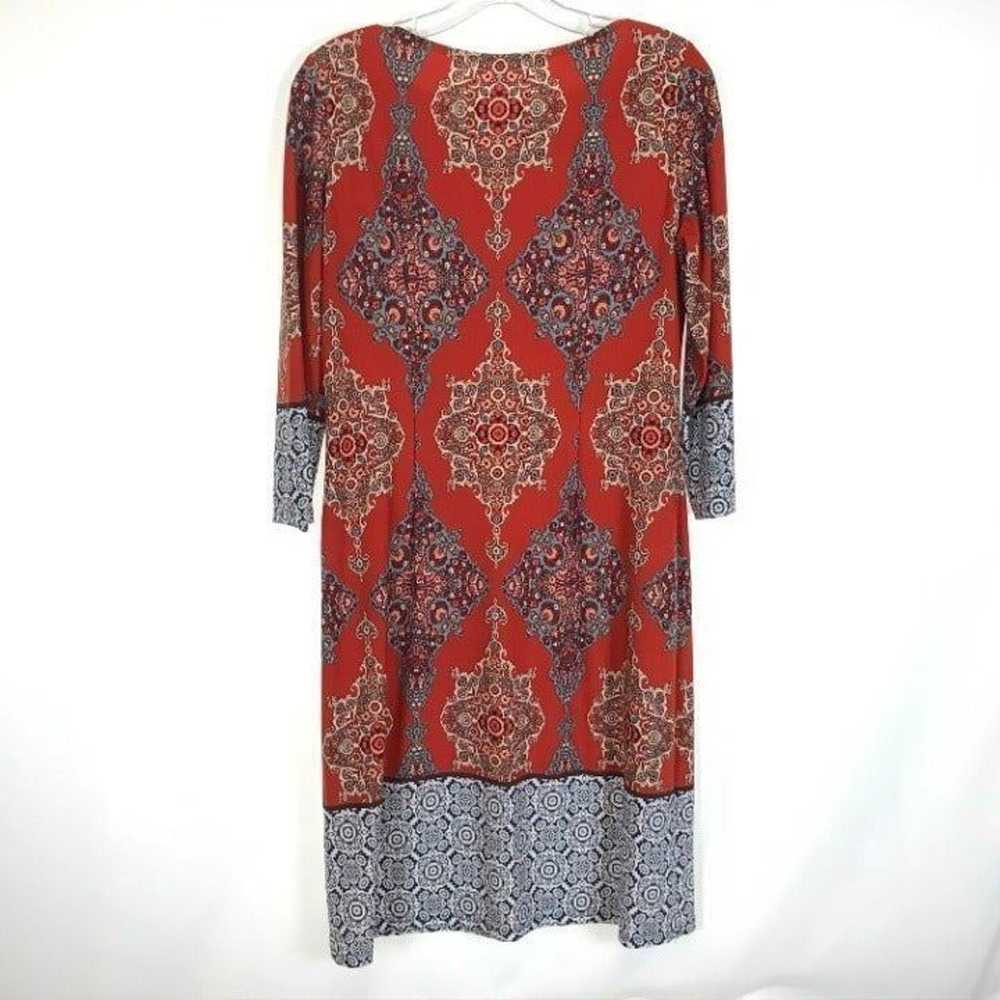 Maggy London Retro Mosaic Print Dress - image 2