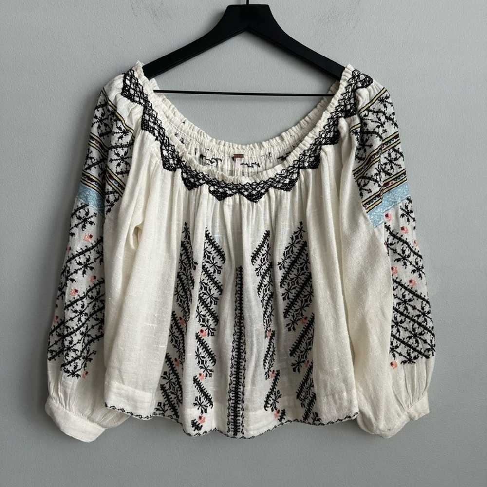 Free People All I Need Embroidered Off The Should… - image 4