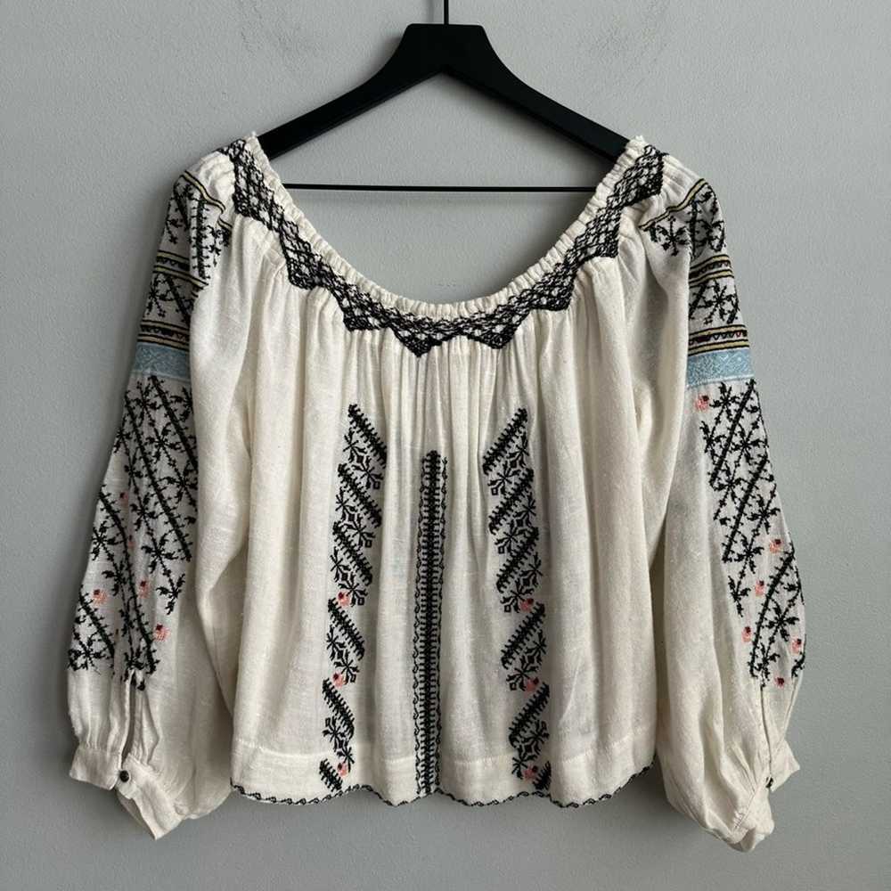 Free People All I Need Embroidered Off The Should… - image 8