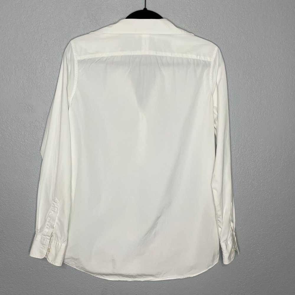 Ann Mashburn Tomboy Popover Shirt White Poplin Co… - image 2