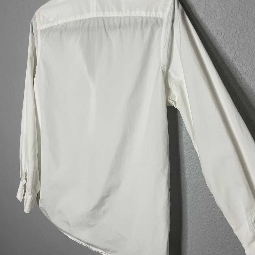 Ann Mashburn Tomboy Popover Shirt White Poplin Co… - image 4