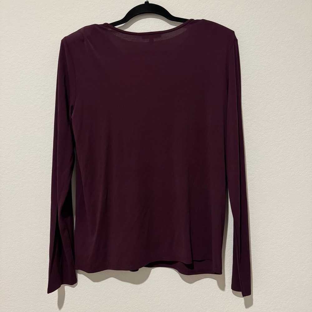 Eileen Fisher Purple Stretch Silk Jersey Scoop Ne… - image 6