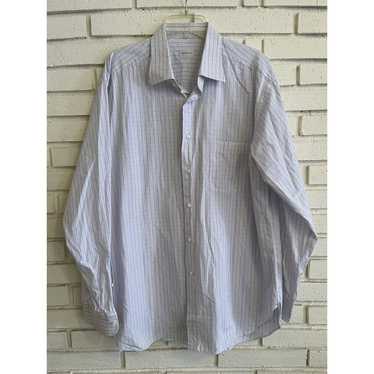 ERMENEGILDO ZEGNA Blue & Pink Tattersall Check Cot