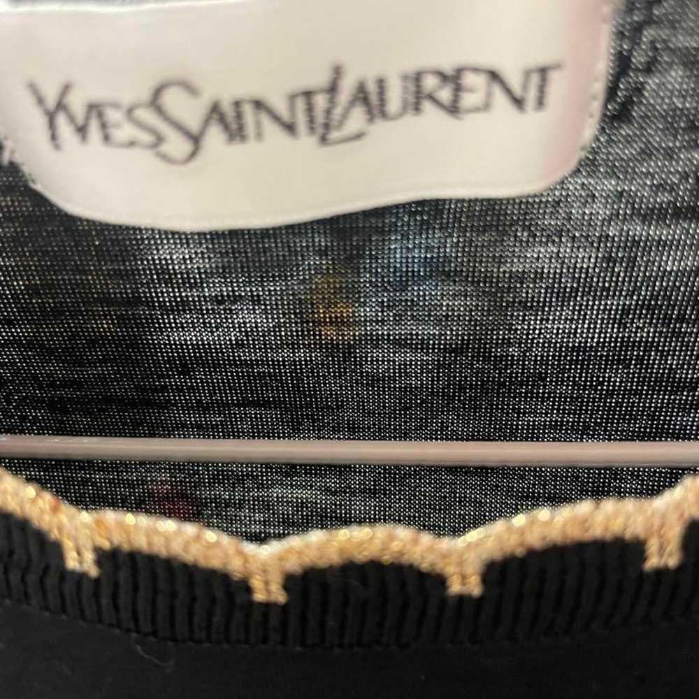 Yves Saint Laurent ♡ Logo Short Sleeve Top - image 2