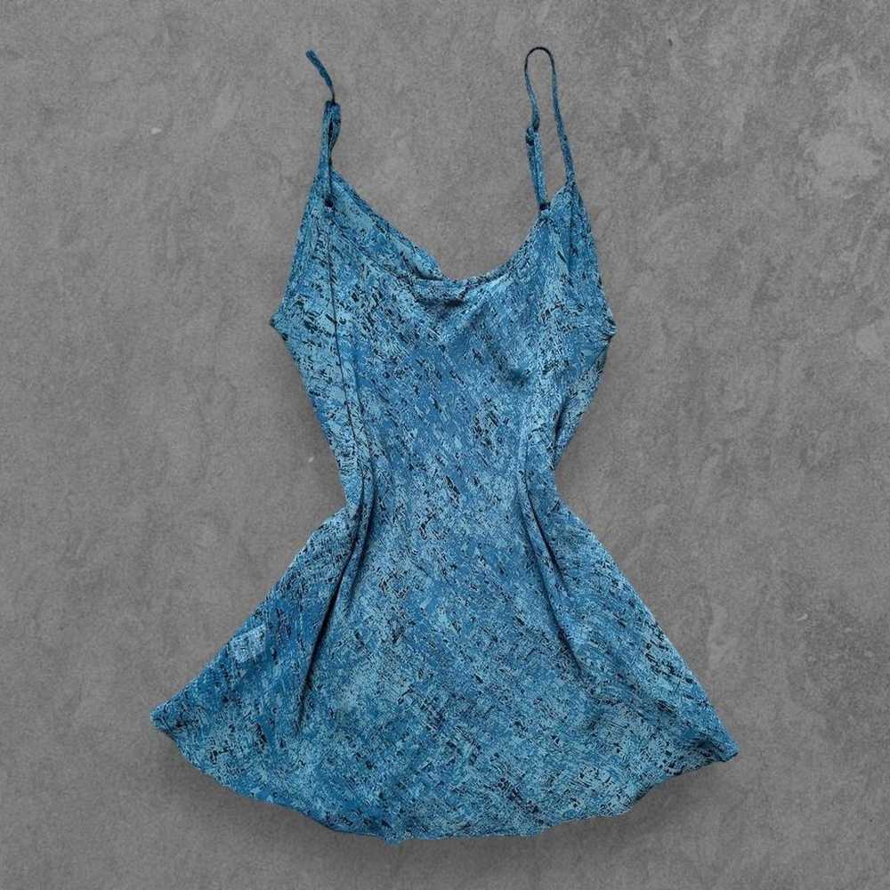 Blue Slip Dress - image 5