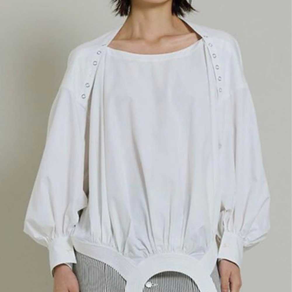 beautiful people double-end cotton U-neck top - image 1