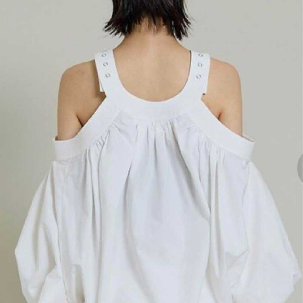 beautiful people double-end cotton U-neck top - image 4