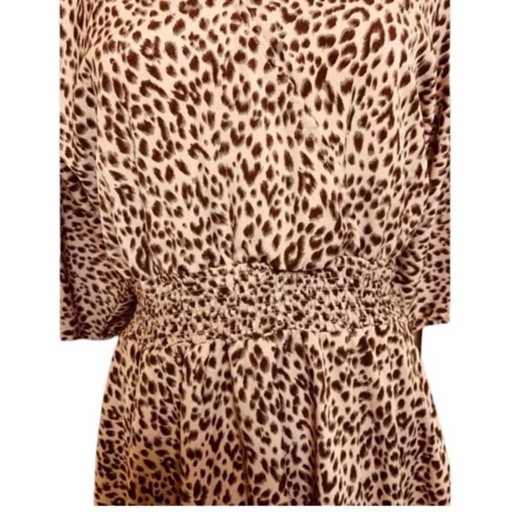 LEOPARD FLARE SLEEVE TIE BACK DRESS - image 6