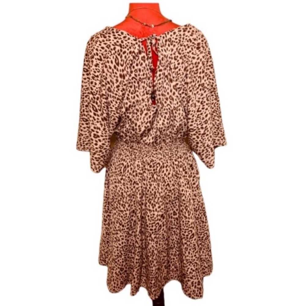 LEOPARD FLARE SLEEVE TIE BACK DRESS - image 8