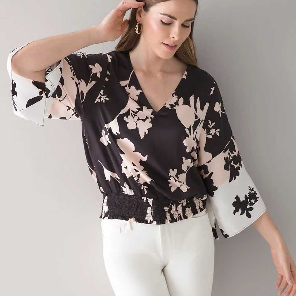 NWOT WHBM M Kimono style blouse - image 2