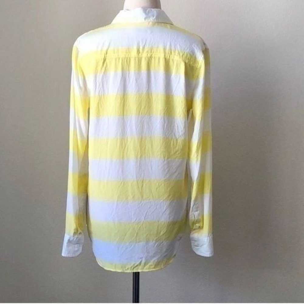 Equipment Capri Rugby Popover Striped Silk Blouse - image 2