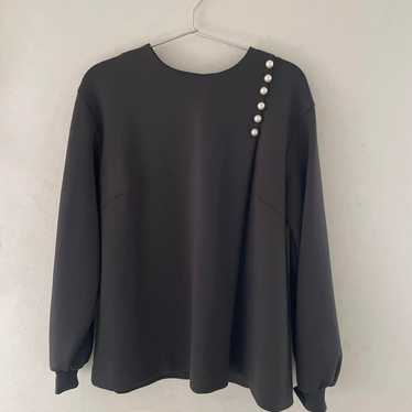 UNITED ARROWS SPONGY Side Pearl Motif Blouse 38 - image 1