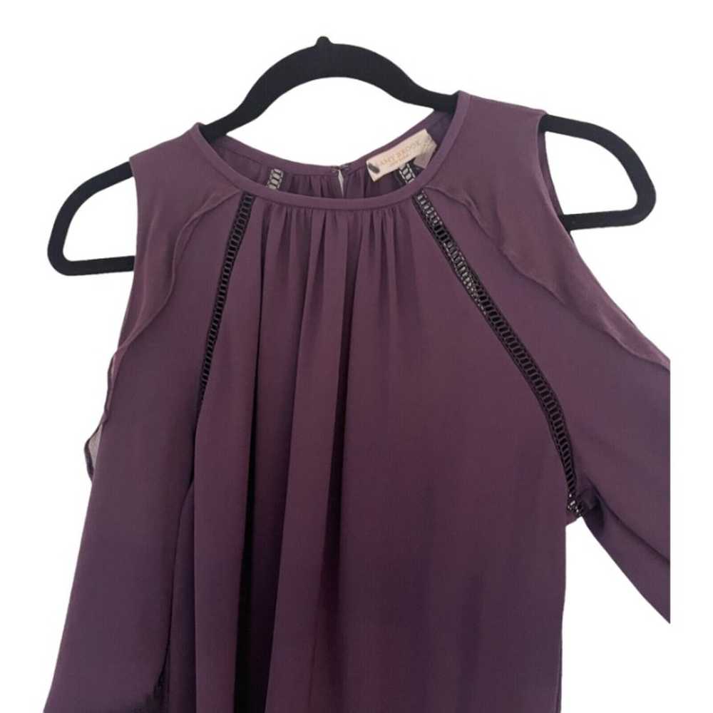 Ramy Brook Size S Akira Cold Shoulder Chiffon Blo… - image 6