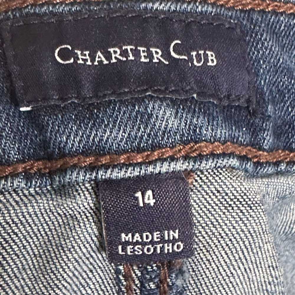 Class Club Charter Club Denim Stretch Mid Length … - image 4