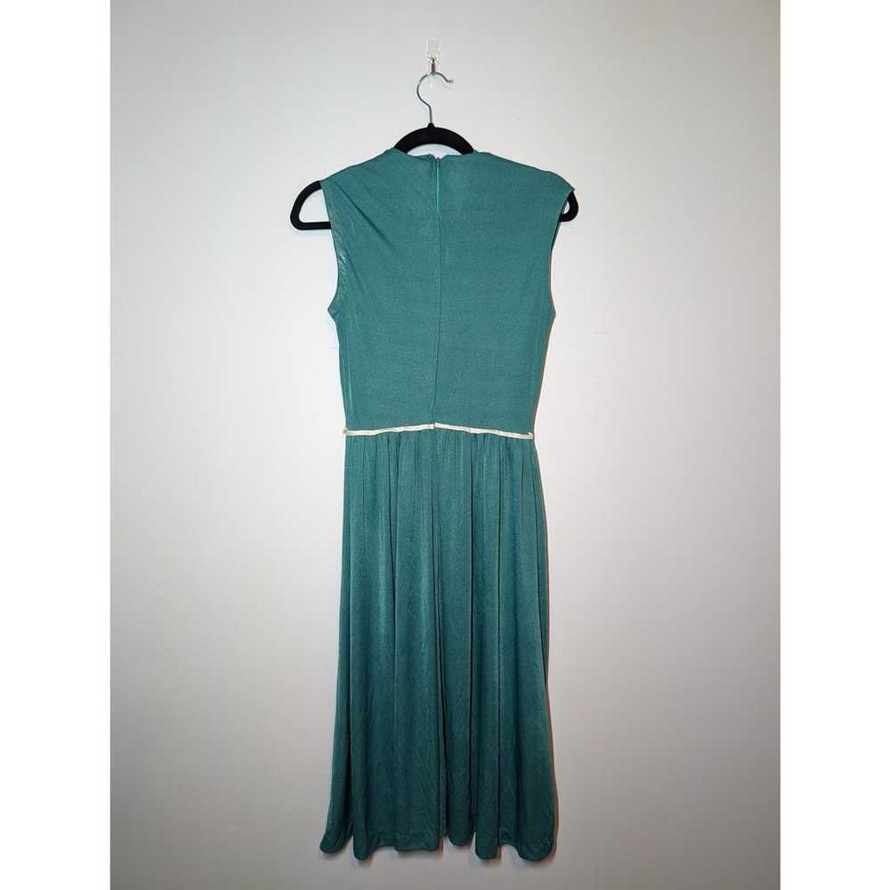 Vintage 70s Teal Dress - image 3