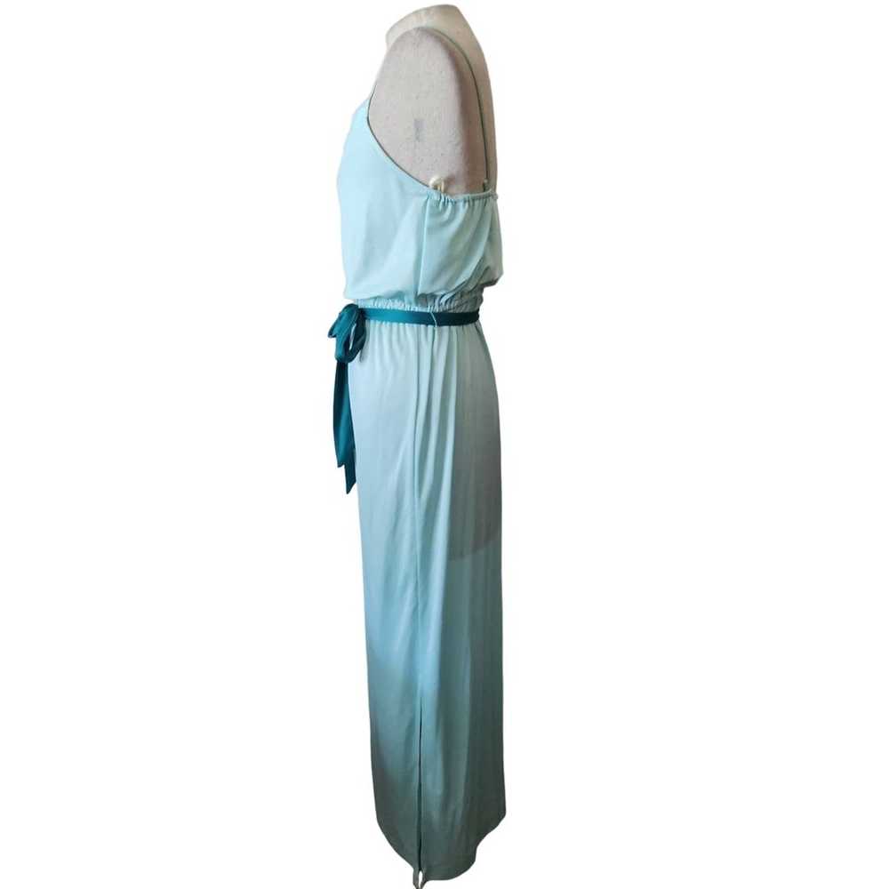 Vintage Light Blue Dress and Short Sleeve Duster … - image 4