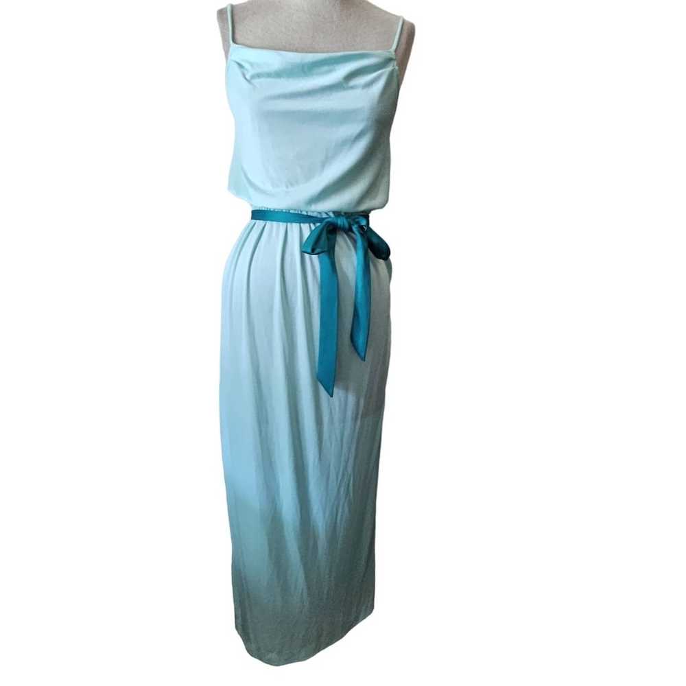 Vintage Light Blue Dress and Short Sleeve Duster … - image 5