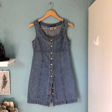 gap vintage denim dress overall jean