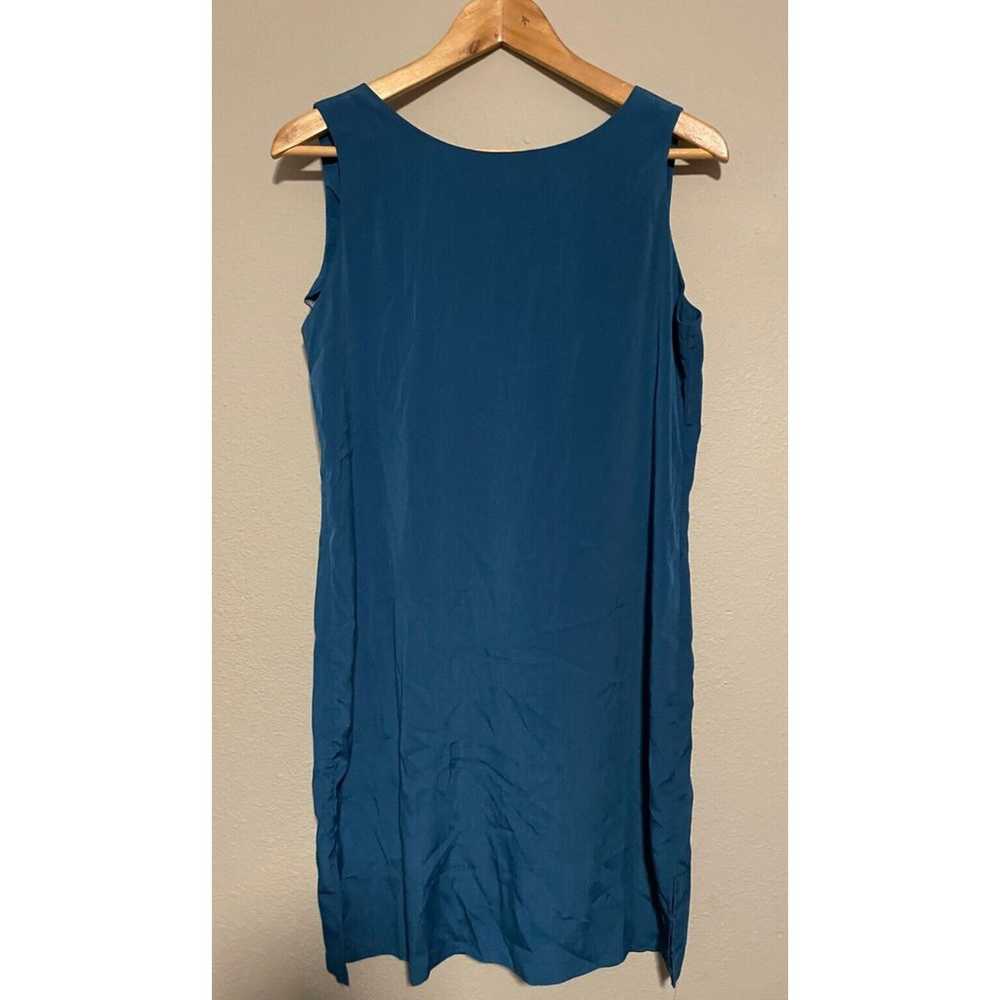 Vintage Maggie Sweet Womens Dress Small Blue Chif… - image 1