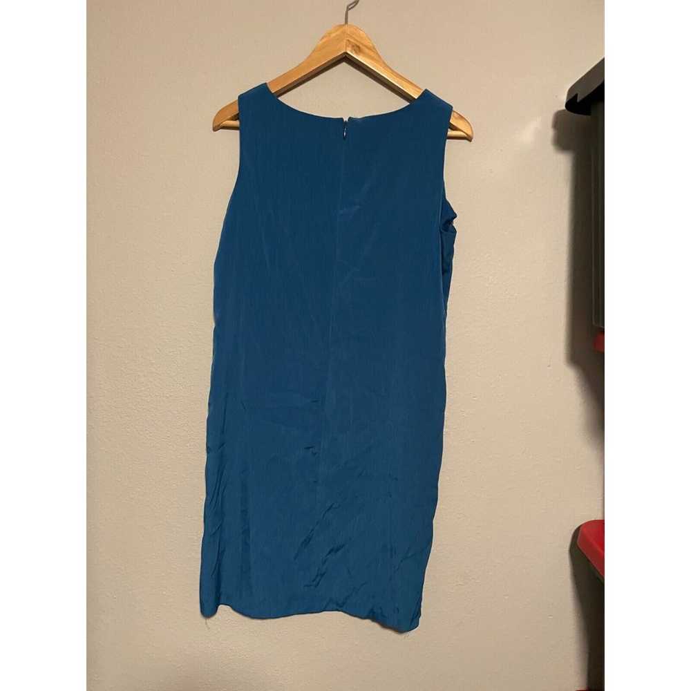 Vintage Maggie Sweet Womens Dress Small Blue Chif… - image 2