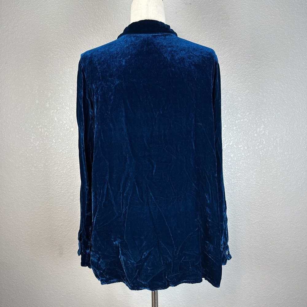 Cut Loose Womens Crushed Velvet Button Up Tunic T… - image 6