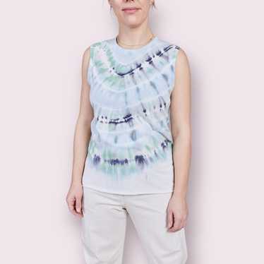 Raquel Allegra Fitted Muscle Tee Tank Top in Mint… - image 1