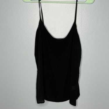 Costarellos mesh slip tank black large