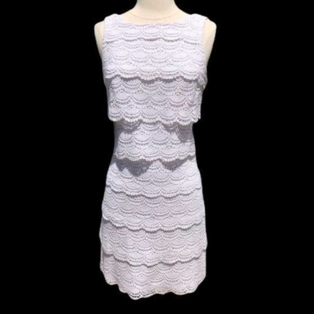 White House Black Market Womens Tiered Lace Shift… - image 3