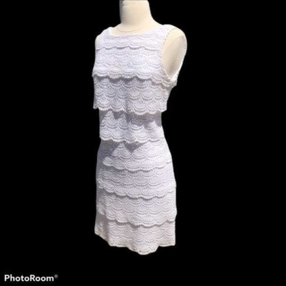 White House Black Market Womens Tiered Lace Shift… - image 4