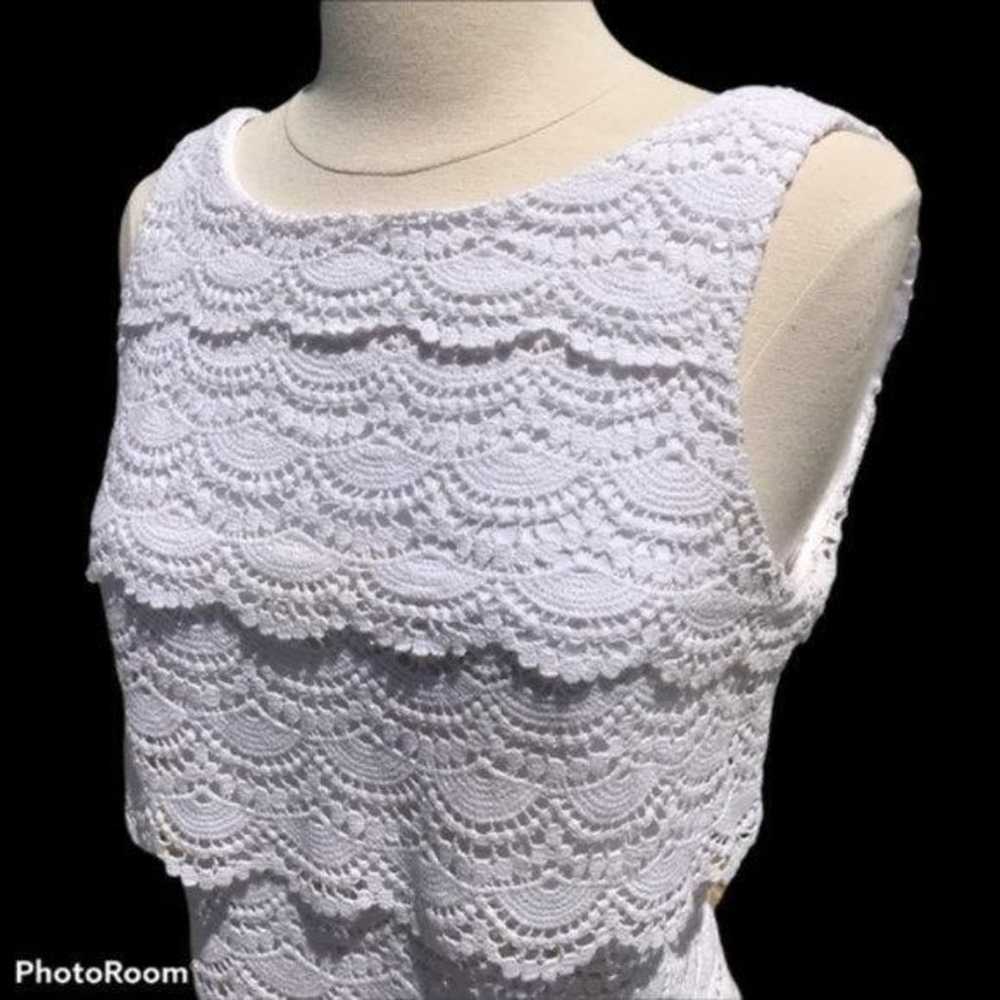 White House Black Market Womens Tiered Lace Shift… - image 5