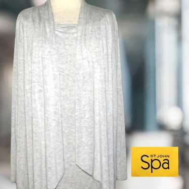 Spa by St. John Yellow Label 2-in-1 Draped Cardig… - image 1