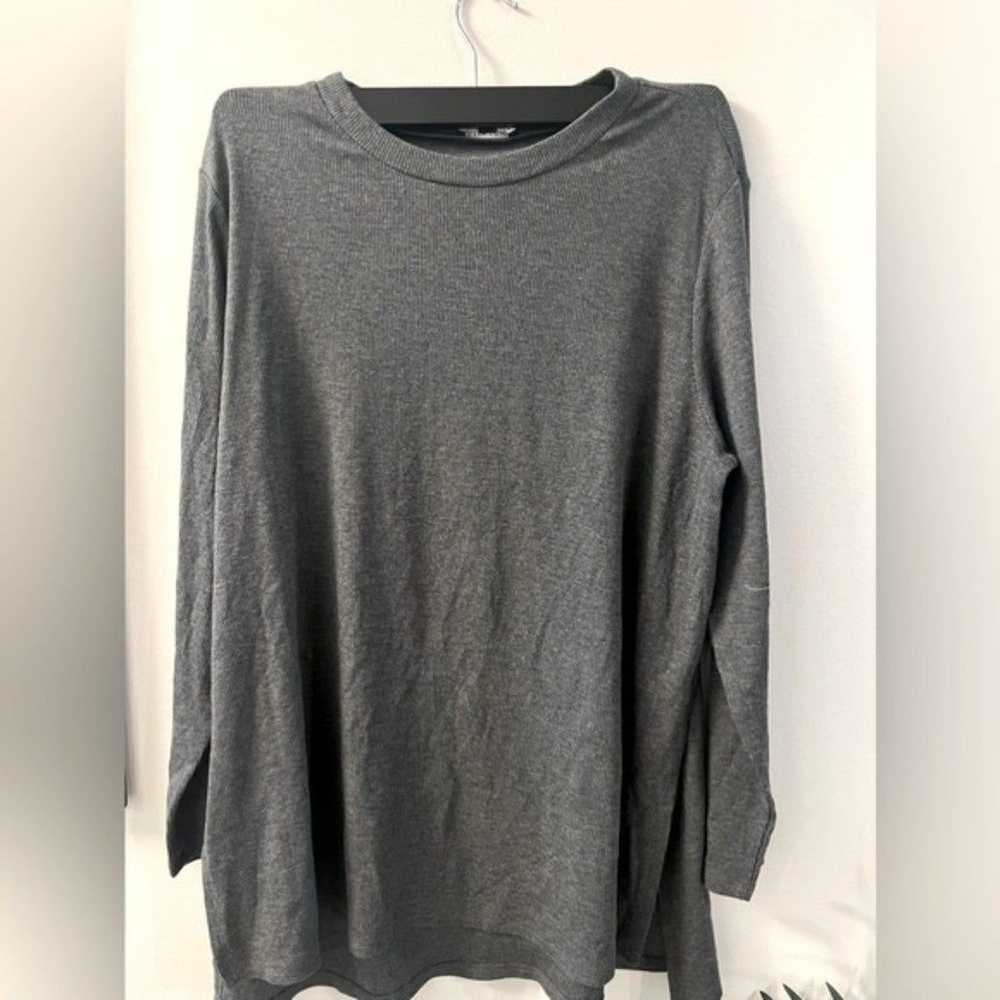 Eileen Fisher Size L Raglan Crewneck Shirt Tunic … - image 4