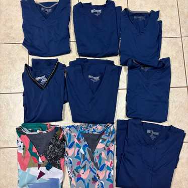 Greys Anatomy scrub top bundle -navy