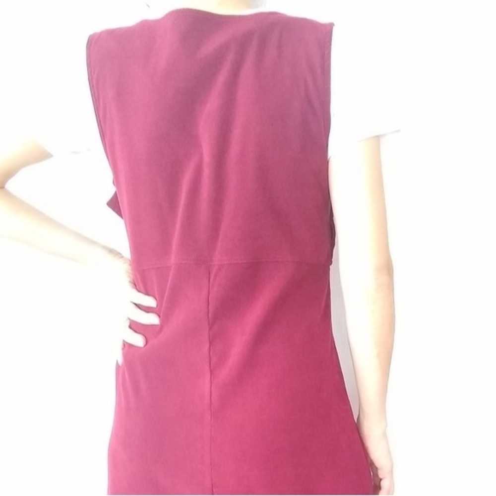 VINTAGE Jane Ashley red velvet overal jumper dress - image 3