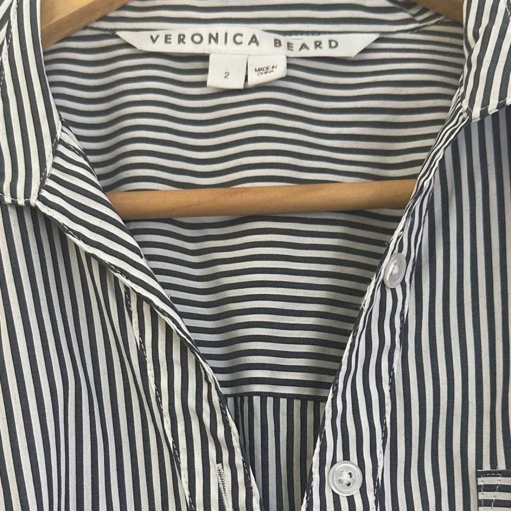 Veronica Beard Rosamund Shirt Button Down Size 2 … - image 3