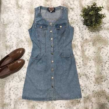 Paris Blues • Denim Button Dress - image 1