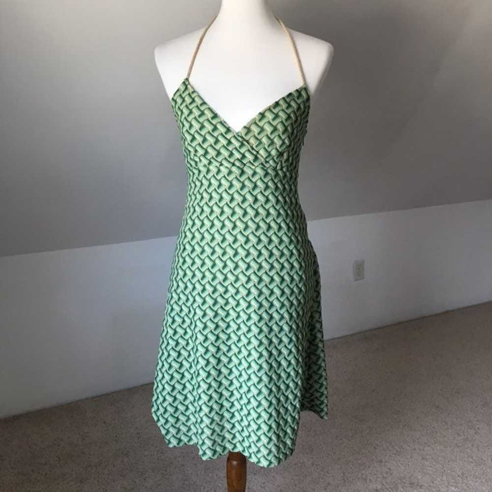 70s Knit Halter Knee Length Dress - image 1