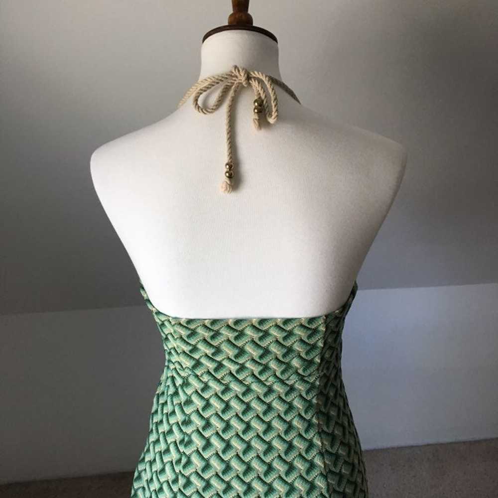 70s Knit Halter Knee Length Dress - image 3