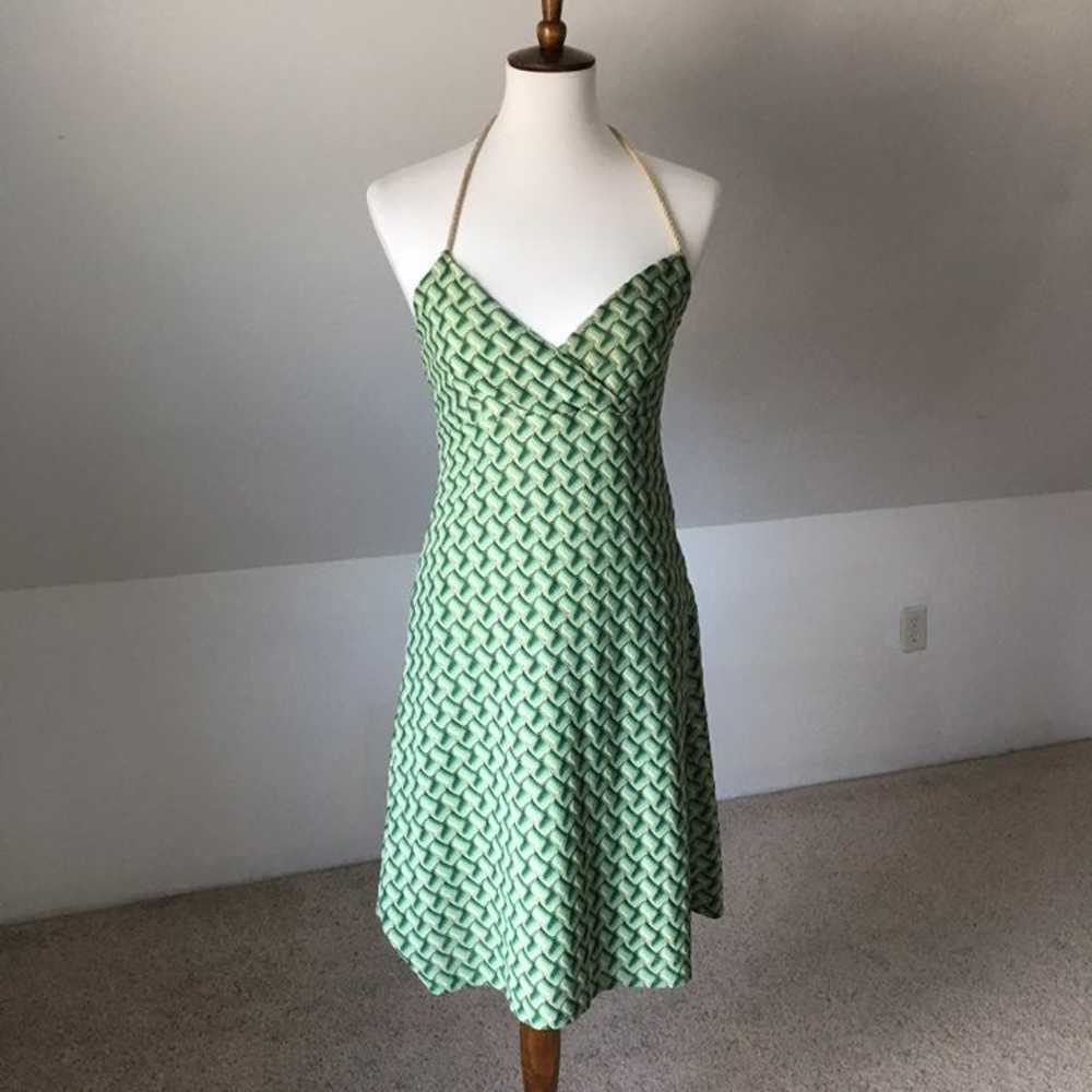 70s Knit Halter Knee Length Dress - image 8