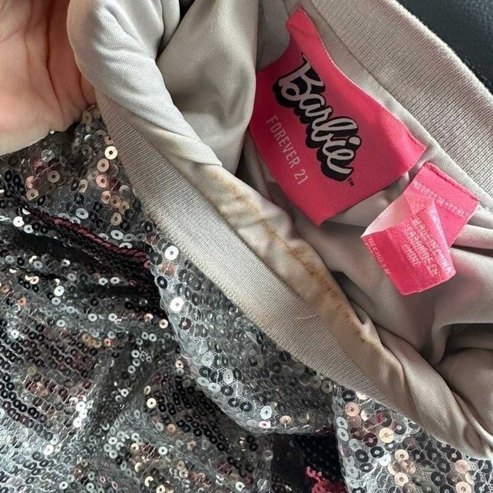 HTF FOREVER 21 Barbie sequin jersey Medium - image 3