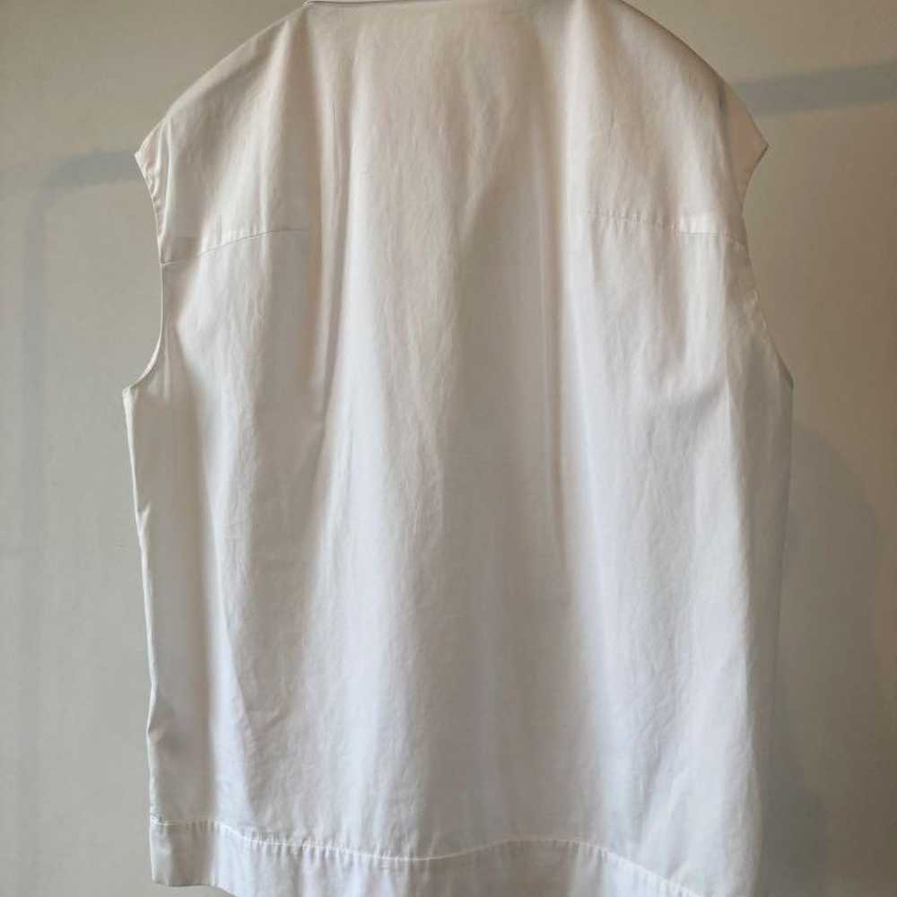 AGNONA White Sleeveless Blouse Shirt 44 - image 4