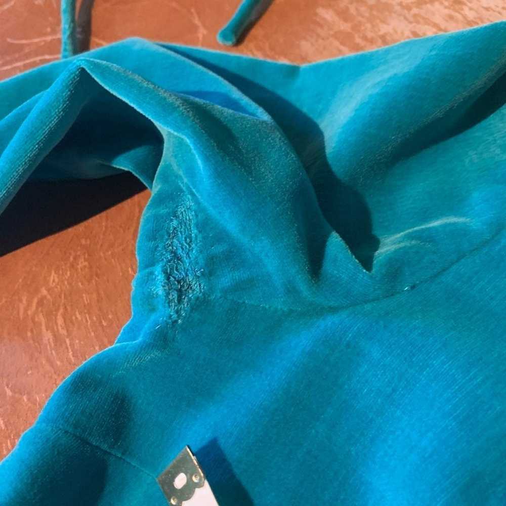 Teal Vintage Velvet Dress - image 7